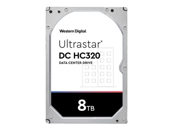 WD Ultrastar DC HC320 HUS728T8TL5204 - Hårddisk - 8 TB - intern - 3,5" - SAS 12Gb/s - 7200 rpm - buffert: 256 MB