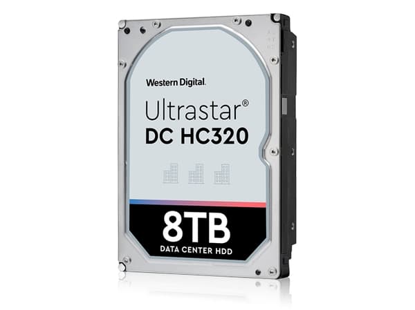 WD Ultrastar DC HC320 HUS728T8TL5204 - Hårddisk - 8 TB - intern - 3,5" - SAS 12Gb/s - 7200 rpm - buffert: 256 MB