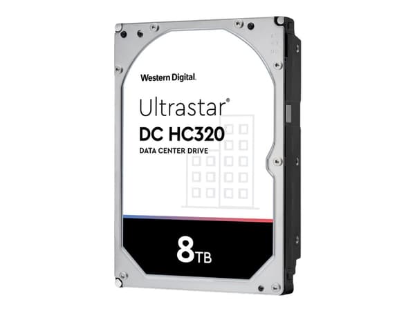 WD Ultrastar DC HC320 HUS728T8TL5204 - Hårddisk - 8 TB - intern - 3,5" - SAS 12Gb/s - 7200 rpm - buffert: 256 MB