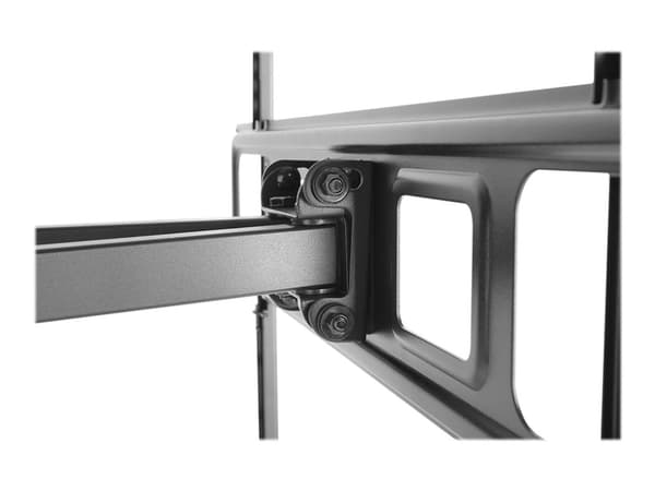 DELTACO ARM-1203 - Monteringssats (väggplatta, armfäste) - fullständig rörelse - för platt panel - kallvalsat stål - svart av fin textur - skärmstorl
