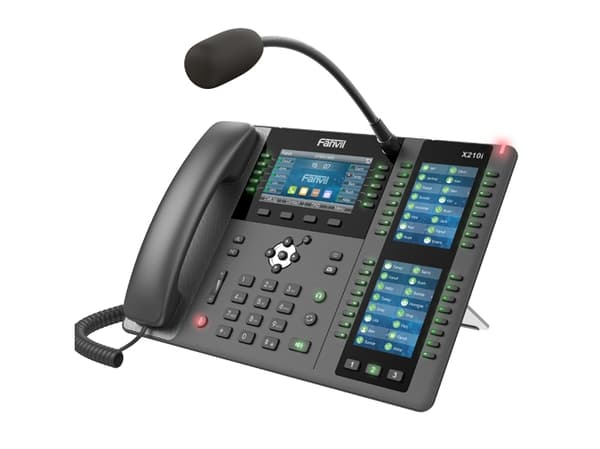 Fanvil X210i, IP-telefon, Sort, Grå, Kablet håndsett, In-band, Out-of band, SIP-info, 20 linjer, 2000 oppføringer Sort, Grå