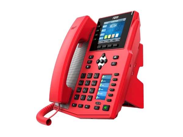 Fanvil X5U-R, IP Phone, Musta, Punainen, Johdollinen puhelin, 16 linjat, 8,89 cm (3.5"), 480 x 320 pikseliä