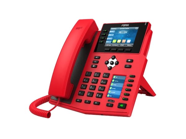 Fanvil X5U-R, IP Phone, Musta, Punainen, Johdollinen puhelin, 16 linjat, 8,89 cm (3.5"), 480 x 320 pikseliä