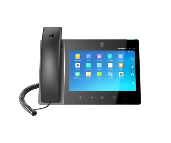 Grandstream GXV3380 - IP-videotelefon - med digitalkamera, Bluetooth-grensesnitt - IEEE 802.11a/b/g/n/ac (Wi-Fi) - 7-veis anropskapasitet - SIP, RTCP