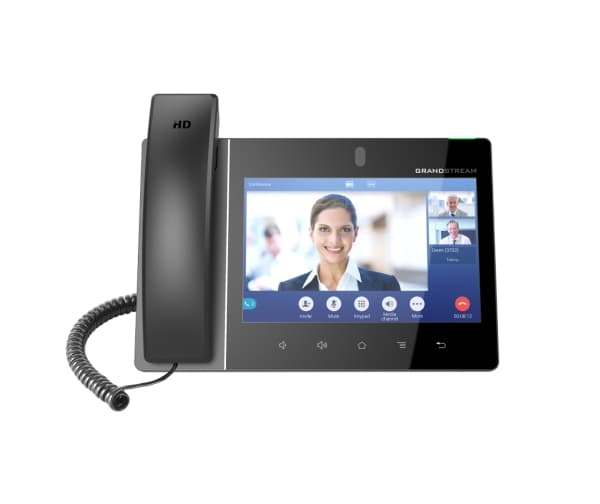 Grandstream GXV3380 - IP-videotelefon - med digitalkamera, Bluetooth-grensesnitt - IEEE 802.11a/b/g/n/ac (Wi-Fi) - 7-veis anropskapasitet - SIP, RTCP