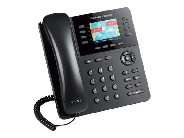 Grandstream Networks GXP2135, IP Phone, Musta, Johdollinen puhelin, Pöytä/Seinä, 8 linjat, 2000 entries musta