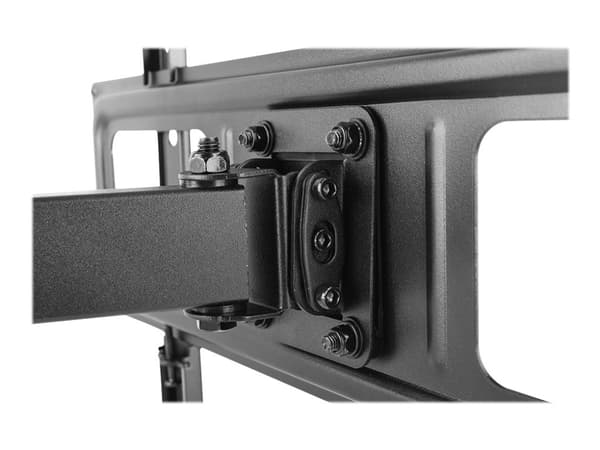 DELTACO ARM-1200 - Monteringssett (veggplate, armbøyle) - full bevegelse - for flatpanel - kaldvalset stål - finteksturert svart - skjermstørrelse: 3