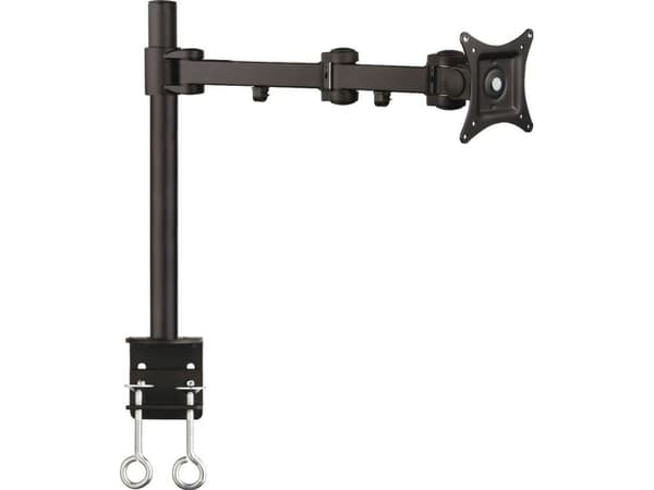 ART L-01 - Monteringssett (skrivebordsklemmemontering, stang, monteringsplate, dobbelt svivelarm) - for LCD-skjerm - aluminium, stål, kobber - svart