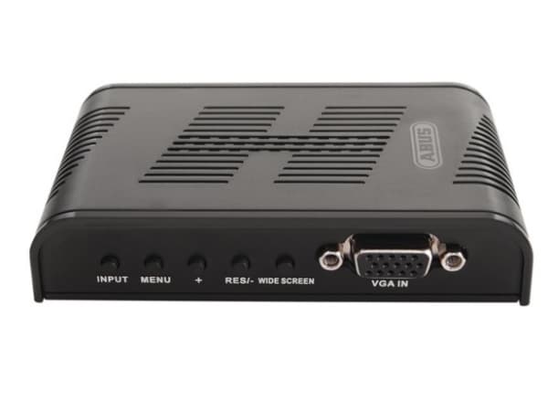 ABUS TVAC20001, Musta, 1600 x 1200 pikseliä, NTSC, PAL, Composite + S-Video, VGA, 12 V