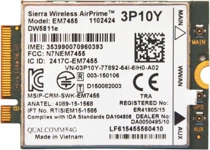 Dell Wireless 5811e - Kit - trådløs mobilmodem - 4G LTE Advanced - for Latitude 3490, 3590, 5290, 54XX, 55XX, 7290, 73XX, 7490; Precision 75XX, 77XX