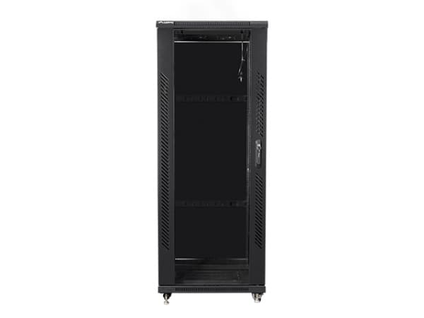 Lanberg FF01-6632-12B, Fristående rack, 32U, 800 kg, Styrhjul, 18 kg, Svart
