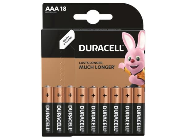 Duracell - Batteri 18 x AAA / LR03 - Alkalisk
