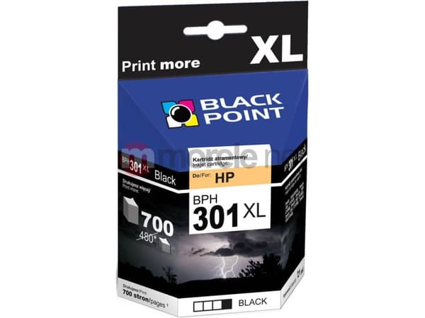 Black Point BPH301XLBK, Sort, 1 stykker