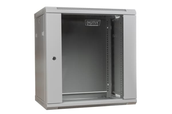 DIGITUS Professional DN-WU19 12U/600 - Skåp - väggmontering - grå, RAL 7035 - 12U - 19"