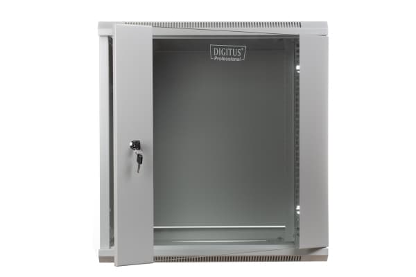 DIGITUS Professional DN-WU19 12U/600 - Skåp - väggmontering - grå, RAL 7035 - 12U - 19"