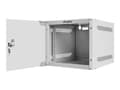 Miniatyrbilde 2 av 5: Lanberg - Rack skap - veggmonterbar - grå, RAL 7035 - 4U - 10"
