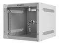 Miniatyrbilde 1 av 5: Lanberg - Rack skap - veggmonterbar - grå, RAL 7035 - 4U - 10"