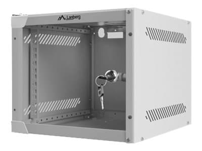 Lanberg - Rack skap - veggmonterbar - grå, RAL 7035 - 4U - 10"