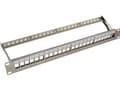 Miniatyrbilde 4 av 5: EFB patchpanel 19" 1U, 24-porter, metallfarget