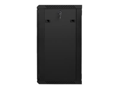 Lanberg - Rack skåp - väggmontering - svart, RAL 9004 - 18U - 19"