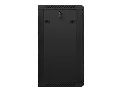Lanberg - Rack skåp - väggmontering - svart, RAL 9004 - 18U - 19"