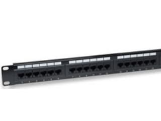 Intellinet 520959, IEEE 802.3, IEEE 802.3ab, IEEE 802.3u, Raskt Ethernet, Gigabit Ethernet, RJ-45, U/UTP (UTP), Sort, Rackmontering