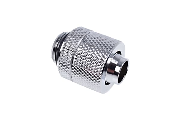 Alphacool Eiszapfen Connector Series Straight Socket 13/10mm - Armatur for væskekjølesystemkompresjon - sølvnikkel
