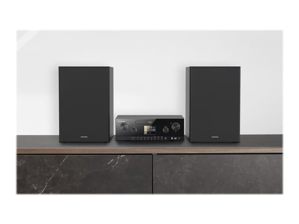 Grundig CMS 5000 BT DAB+ WEB - Mikrosystem - 2 x 50 watt - svart