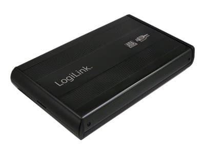 LogiLink Enclosure 3,5 Inch S-SATA HDD USB 3.0 Alu - Drevkabinett - 3.5" - SATA 3Gb/s - USB 3.0 Sort