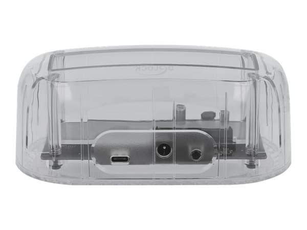 Delock - HDD dockningsstation - fack: 1 - 2,5 tum/3,5 tum delad - SATA 6Gb/s - USB-C - transparent