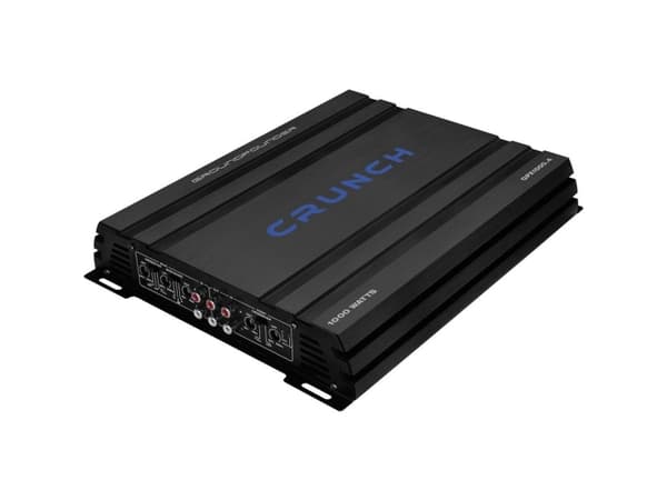 Crunch GPX1000.4, A/B, 4.0 kanavaa, 20000 O, 0,05%, 0 - 12 dB, 100 dB