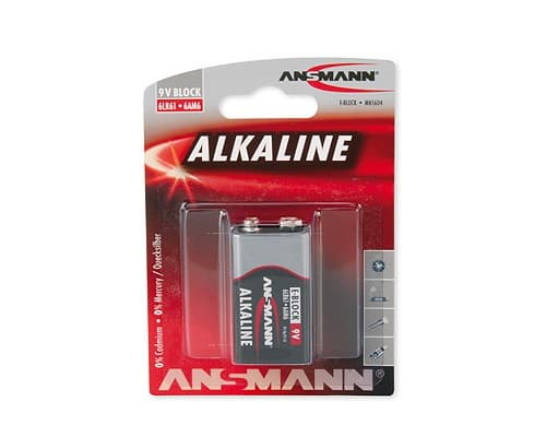 ANSMANN RED LINE - Batteri 9V - Alkalisk
