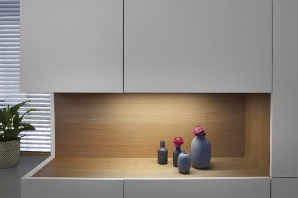 LEDVANCE Cabinet LED Corner, Skap, Grå, Polykarbonat (PC), Rektangulær, IP20, II
