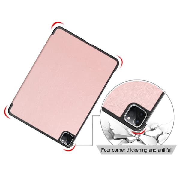 Apple iPad Pro 11 (2020) Slim fit tri-fold fodral - Rose Gold