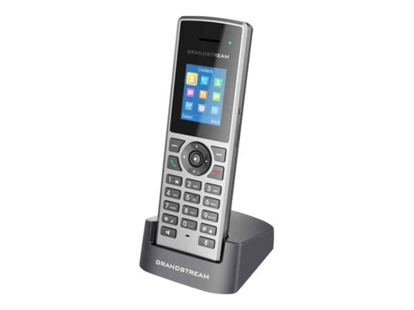 Grandstream DP722 - Trådløst ekstra håndsett - DECT\GAP - treveis anropskapasitet - SIP - 10 linjer Sort, Grå