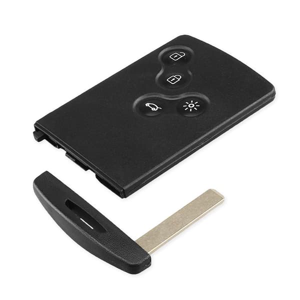 4 knap Smart Card Case Car Shell Key til Renault