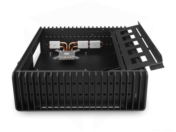 Streacom FC10 Alpha - Tower - ATX - ingen strømforsyning - svart - USB