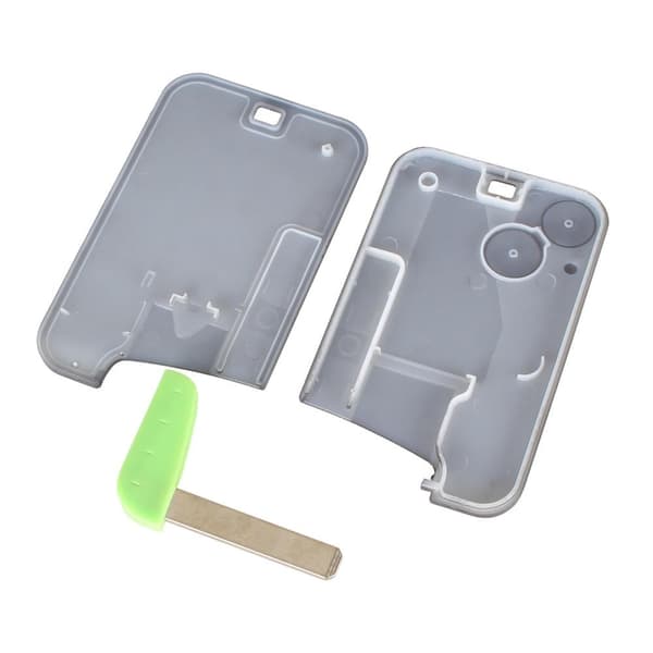 2 knapp smartkort case bilskall med tast for Renault