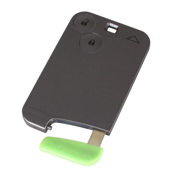 2 knapp smartkort case bilskall med tast for Renault