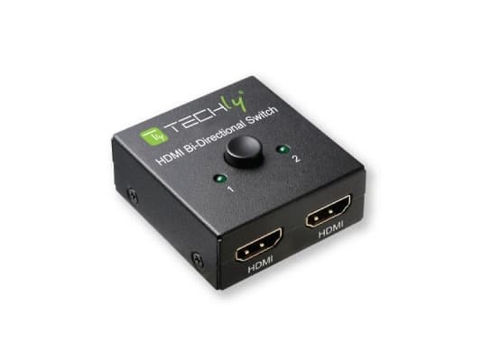 Techly IDATA-HDMI-22BI2, HDMI, Sort, 60 Hz, 6 Gbit/s, 600 MHz, 3840 x 2160 piksler
