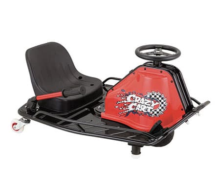 Razor Crazy Cart, 19 km/t, 65 kg, Svart, Röd, 9 År, 24 V, 40 min