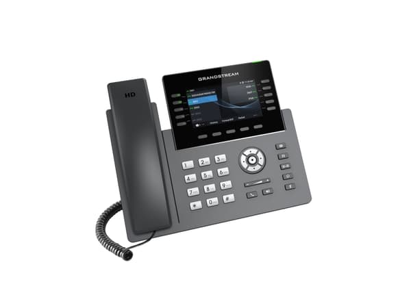 Grandstream GRP2615 - VoIP-telefon med anrops-ID/samtale venter - IEEE 802.11a/b/g/n/ac (Wi-Fi) - treveis anropskapasitet - SIP, RTCP, RTP, SRTP - 6-