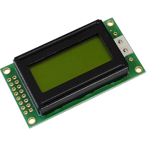 Display Elektronik LCD-display Gulgrön (B x H x D) 58 x 32 x 10.5 mm