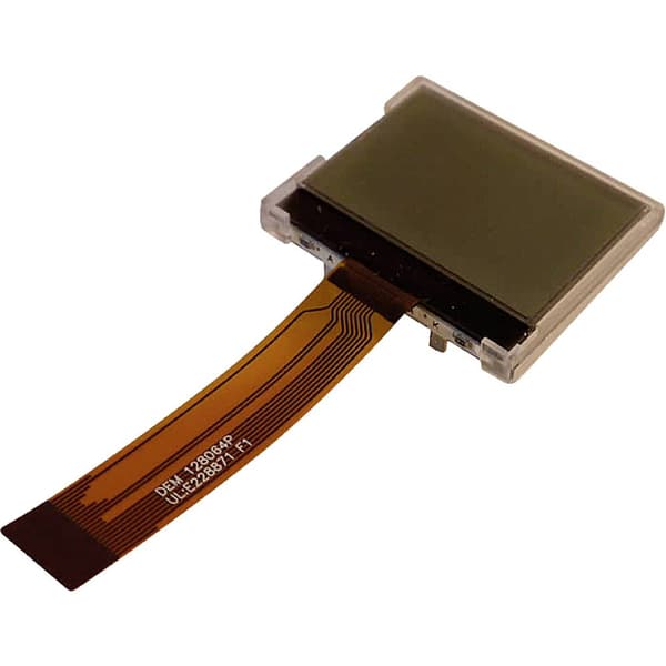 Display Elektronik LCD-display Svart Vit 128 x 64 Pixel (B x H x D) 37 x 30.3 x 4.7 mm