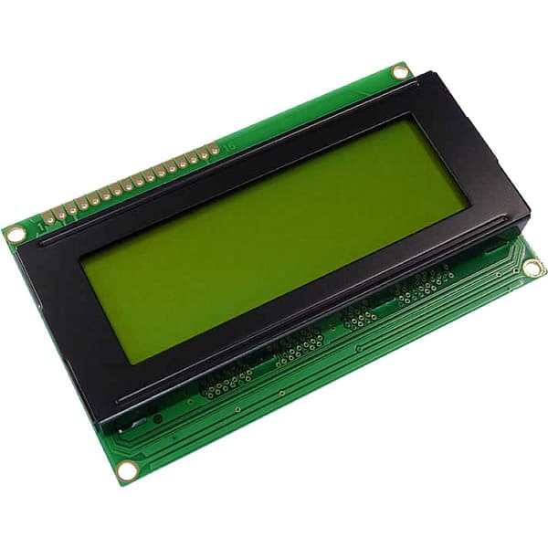 Display Elektronik LCD-display Gulgrön 20 x 4 Pixel (B x H x D) 98 x 60 x 11.6 mm