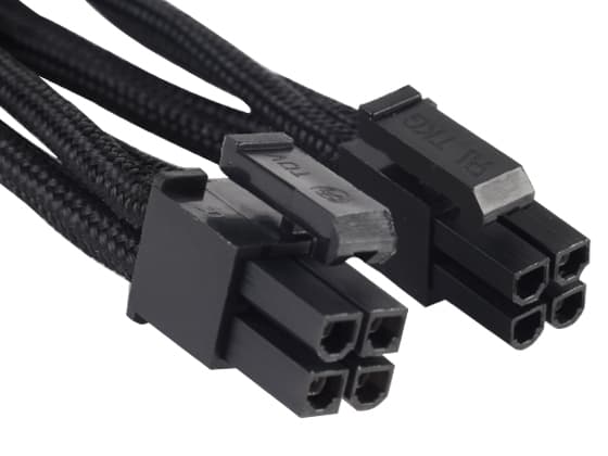 SilverStone PP06B-EPS55 - Strømkabel - 8 pin EPS12 V (4+4) (hun) - 55 cm - lajittelu