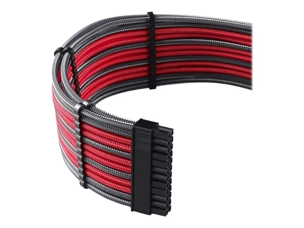 CableMod PRO Series ModMesh C-Series AXi, HXi & RM Cable Kit - Strømkabelsett - formstøpt - rød, karbon