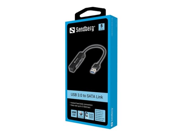 Sandberg USB 3.0 til SATA Link - Lagringskontroll - SATA 6Gb/s - USB 3.0