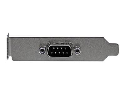StarTech.com 9 Pin Serial Male to 10 Pin Motherboard Header LP Slot Plate - Serial panel - DB-9 (M) to 10 pin IDC (F) - 9.1 in - gray - PLATE9MLP - S Grå