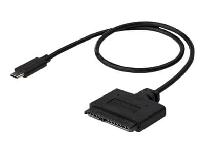 StarTech.com USB C to SATA Adapter - External Hard Drive Connector for 2.5'' SATA Drives - SATA SSD / HDD to USB C Cable (USB31CSAT3CB) - Diskkontrol